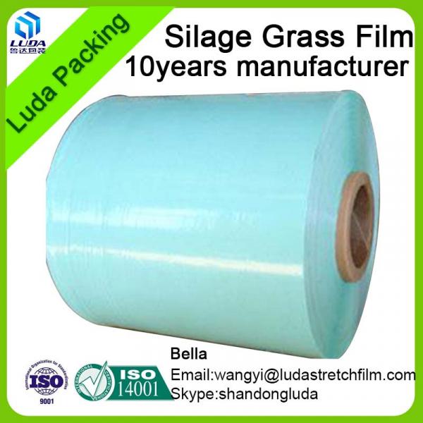 high quality width bale wrap film green width hay bale wrapping film #4 image