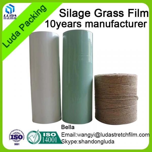high quality width bale wrap film green width hay bale wrapping film #3 image
